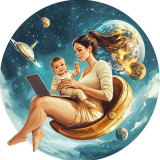 Аватар Telegram-канала Rocketmoms | работа в декрете