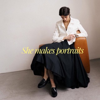Аватар Telegram-канала she makes portraits
