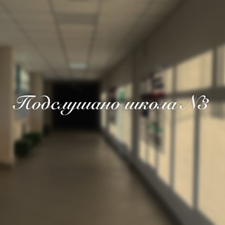 Аватар Telegram-канала Подслушано школа N3 🤫