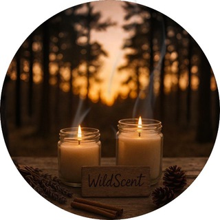 Аватар Telegram-канала WildScent — свечи ручной работы с духом природы