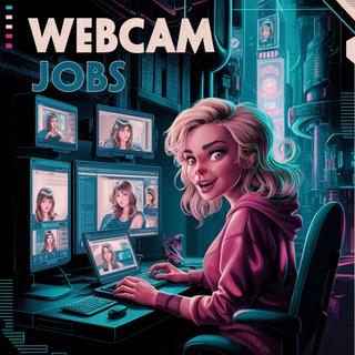 Аватар Telegram-канала Вакансии Вебкам / вакансии для моделей , админов и операторов